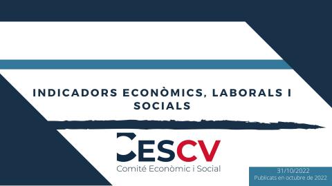 Indicadors Econòmics, Laborals i Socials. Octubre 2022