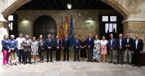 El Molt Honorable President de la Generalitat Valenciana Ximo Puig recibe al Pleno del Comité Econòmic i Social