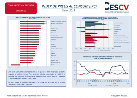 ÍNDEX DE PREUS AL CONSUM (IPC) Gener 2019