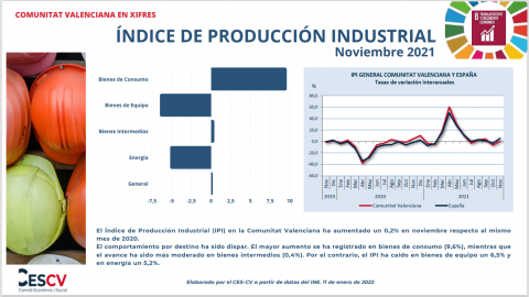 ÍNDICE DE PRODUCCIÓN INDUSTRIAL Noviembre 2021