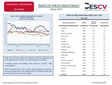 ÍNDEX DE PREUS INDUSTRIALS Gener 2019