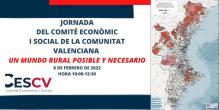 JORNADA “UN MEDIO RURAL POSIBLE Y NECESARIO” COMITÉ ECONÒMIC I SOCIAL DE LA COMUNITAT VALENCIANA