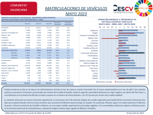 MATRICULACIONES DE VEHÍCULOS MAYO 2023