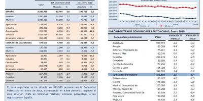 PARO REGISTRADO, Enero 2019