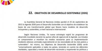 Quinto Aniversario aprobación de los Objetivos de Desarrollo Sostenible