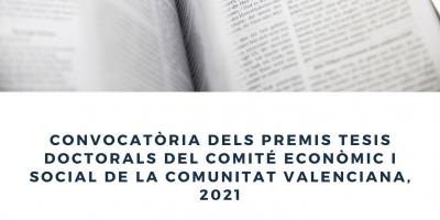  PREMIS DEL COMITÉ ECONÒMIC I SOCIAL PER A TESIS DOCTORALS