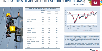 INDICADORES DE ACTIVIDAD SECTOR SERVICIOS Octubre 2021