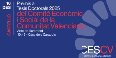 Premios del CES CV para Tesis Doctorales, Convocatoria 2025